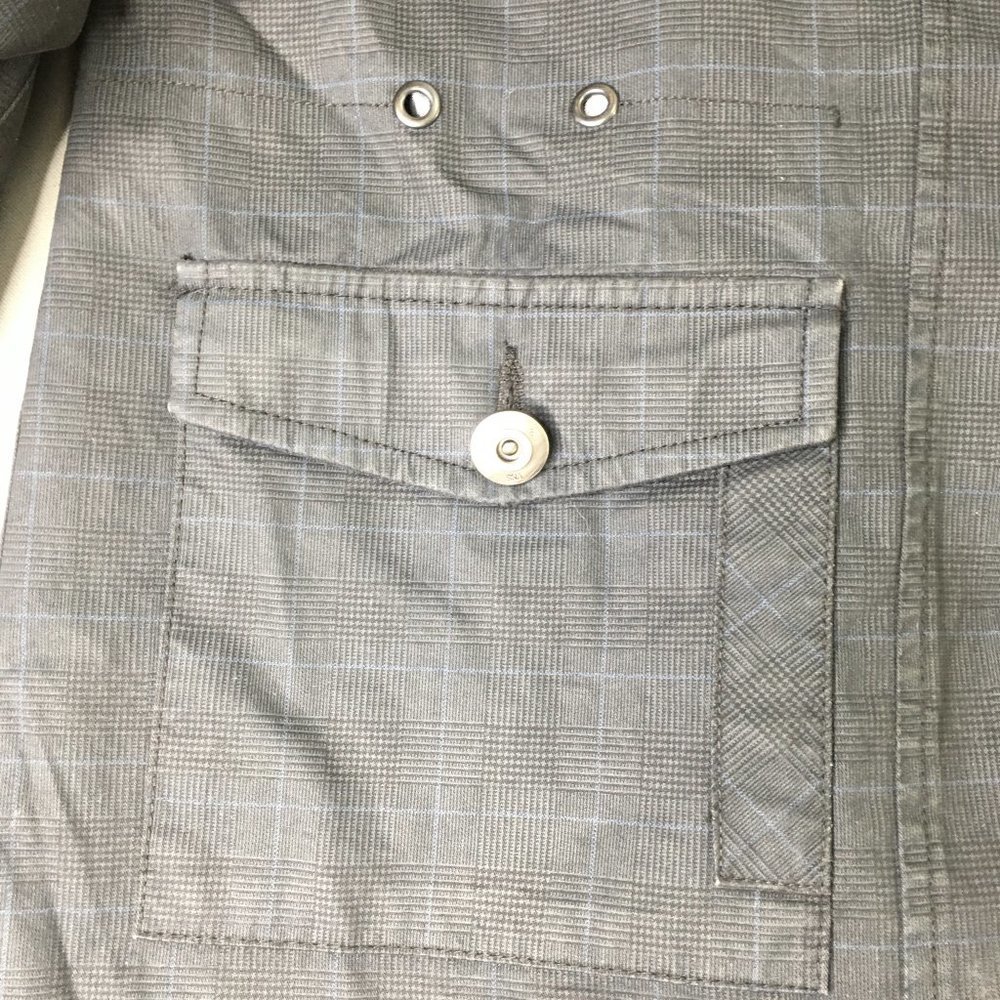 Fort Collins Mens Jacket Black Extra Large Button Long Sleeve Casual Comfort - Picture 5 of 12
